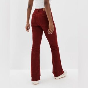AE Stretch Corduroy Super High-Waisted Flare Pant size 8